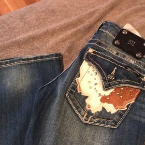 Miss me low rose bootcut denim